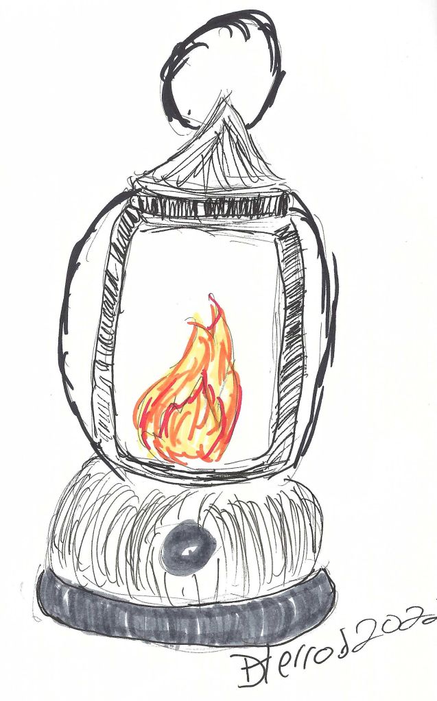 Ink drawing Lantern